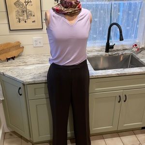 Dark chocolate brown stretch dress pants! Gorgeous